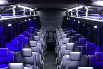 Palm Coast Charter Bus Interior