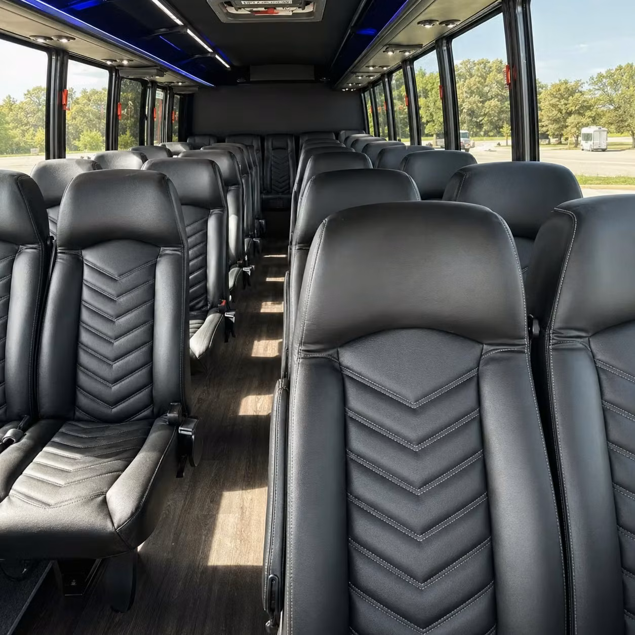 25 passenger minibus inside