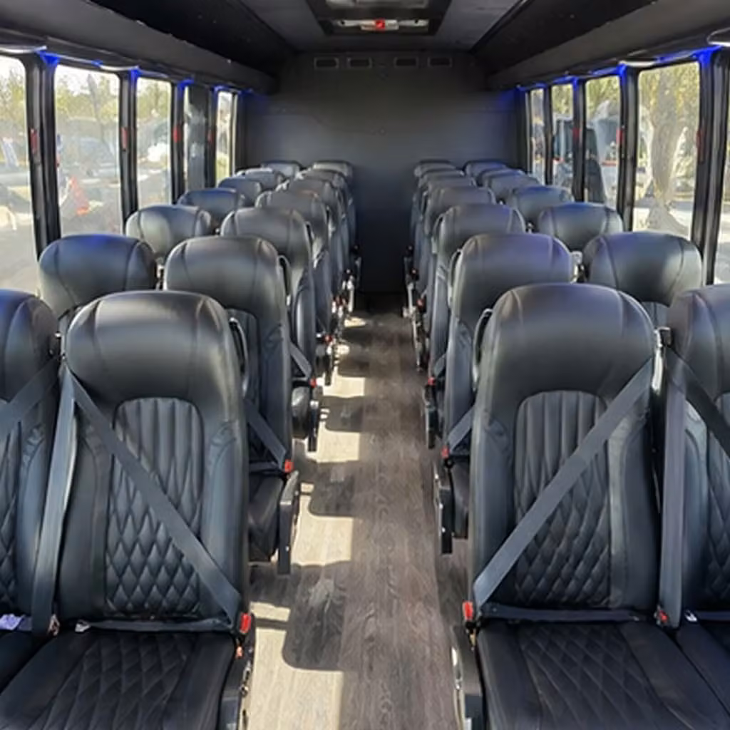 35 passenger minibus inside