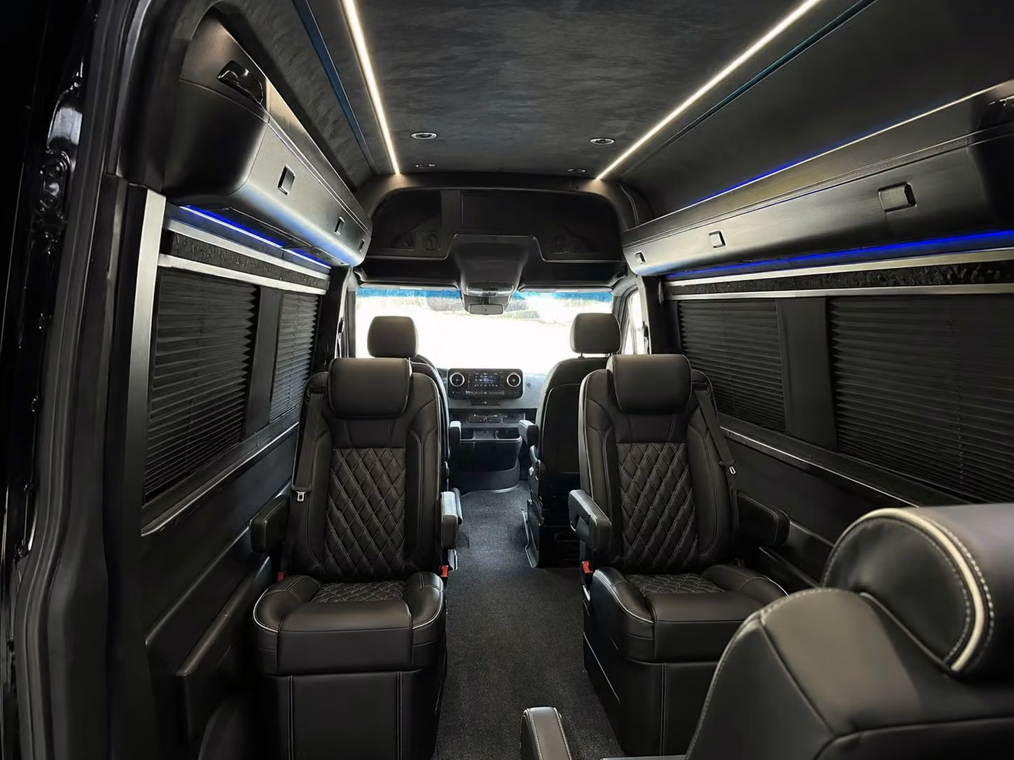 sprinter van with driver inside